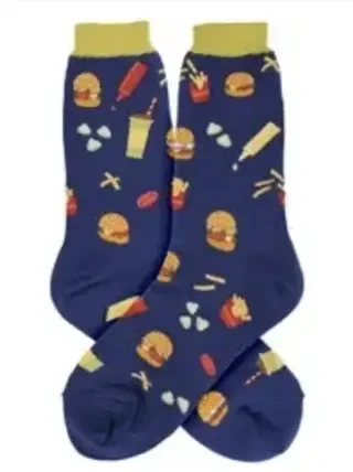 Women’s Sock – Hamburger & Fries – 7060