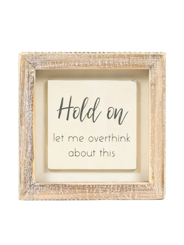 Wood Framed Picture Hold On 11948