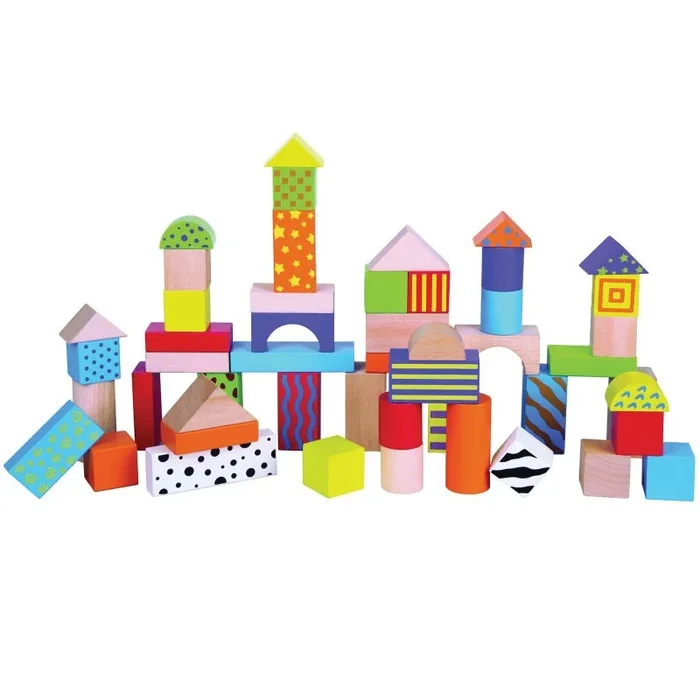 Wooden Blocks 50Pcs – The Ultimate Building and Learning Experience