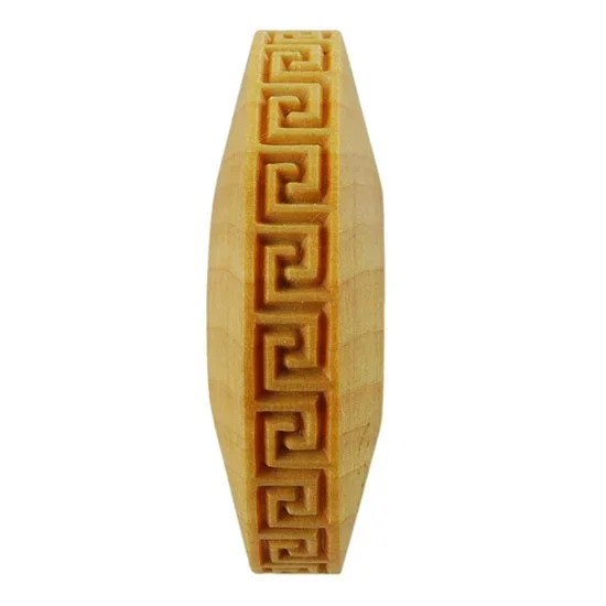 Wooden Finger Roller – Greek Key Square 8mm