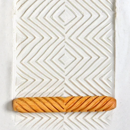 Wooden Hand Roller – Square Pop Art