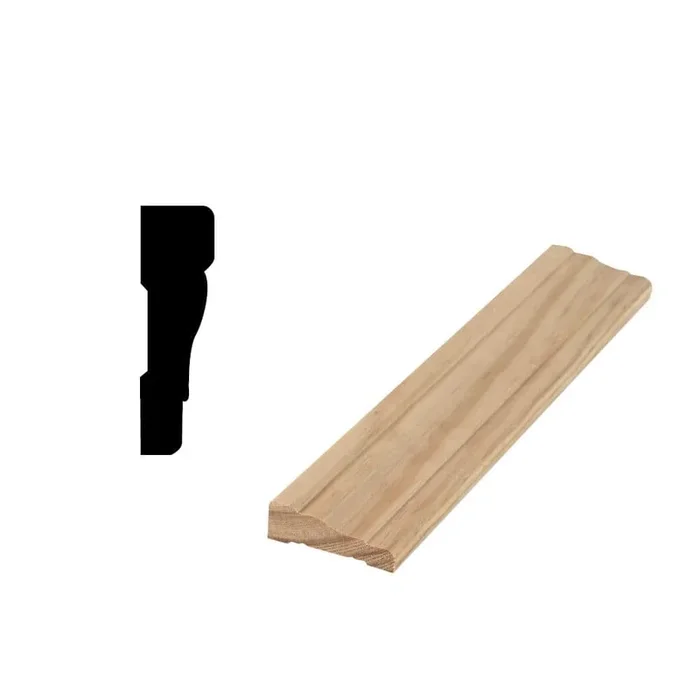 Woodgrain Millwork WM 356 21/32 in. x 2-7/32 in. x 84 in. Prestained Clear Pine Casing