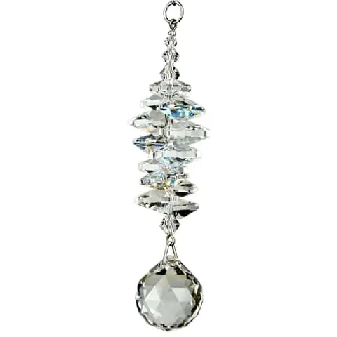Woodstock Chimes Clear Crystal 3.5 in. Ball Wind Chime