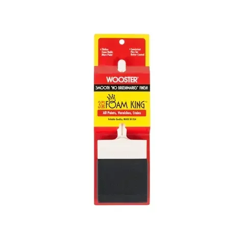 Wooster Foam King 3 in. Flat Foam Brush