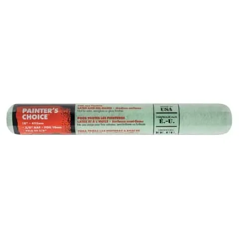 Wooster Painter’s Choice Knit 18 in. W X 3/8 in. Regular Paint Roller Cover 1 pk