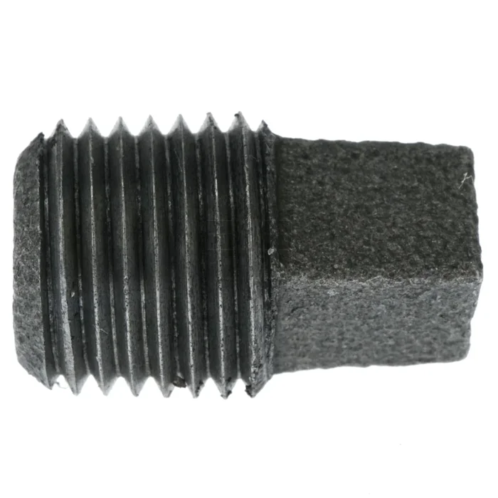Worldwide Sourcing 610-3022 1/4″ Male NPT Malleable Iron Black Pipe Plug