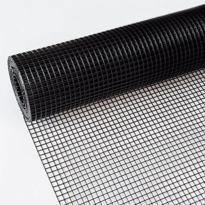 WRIGHTMASTER 2 ft. x 50 ft. 21-Gauge Black Vinyl Coated Welded Wire Fence, Hardware Cloth for Poultry-Netting Cage, Home Improvement