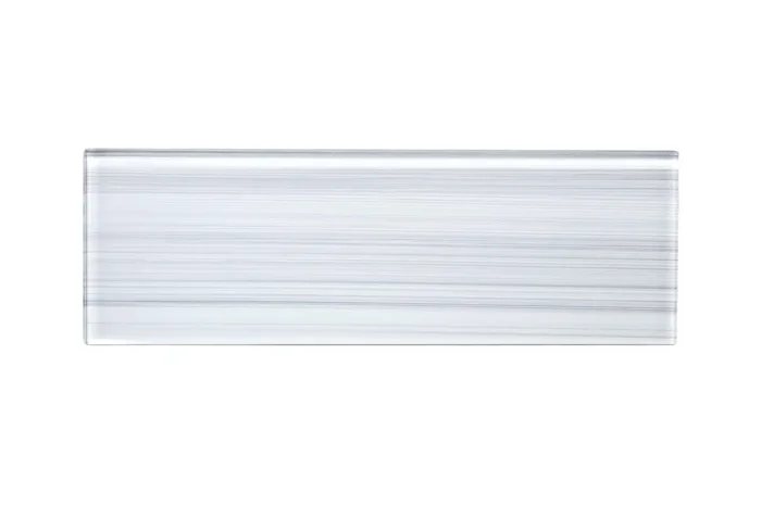 WS Tiles – Hand Painted White 4 in. x 12 in. Individual Glass Subway Wall Tile (5 sq. ft / Case)