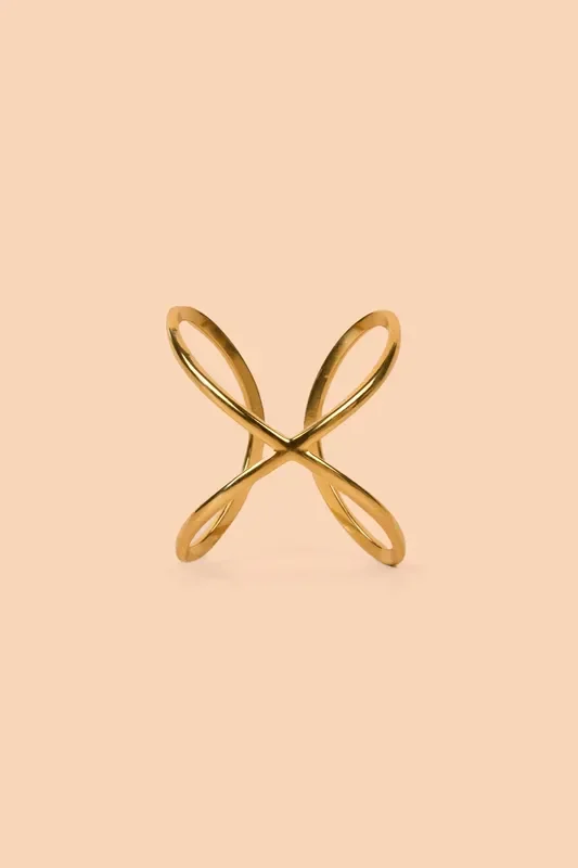 XO Ring – 18K Gold Plated