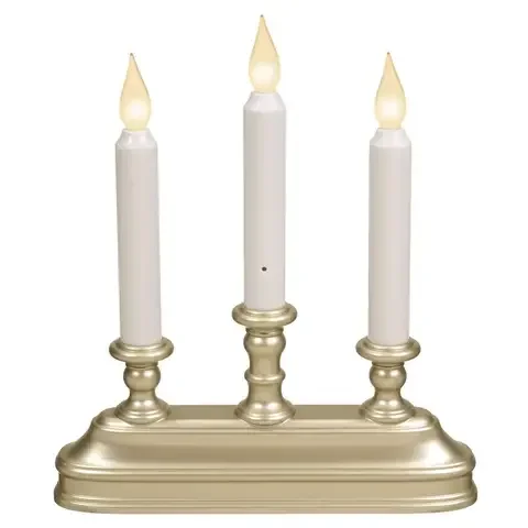 Xodus Innovations LED Pewter Flameless Flickering Candle 10 in.