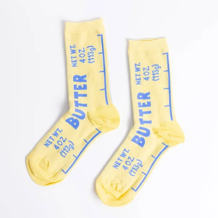 Yellow Owl – Butter Crew Socks