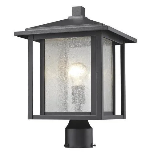 Z-Lite Aspen 100-Watt 16.25-in Black Modern/Contemporary Post Light