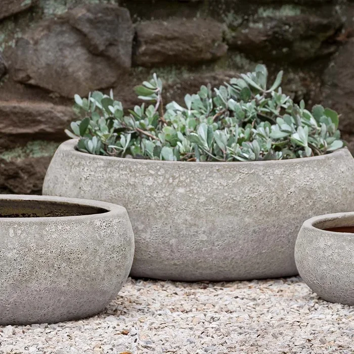 Zaha Planter – Angkor Light Grey – S/3