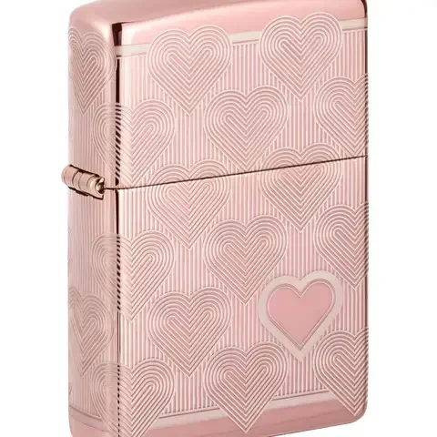 Zippo Pink Heart Lighter 1 pk